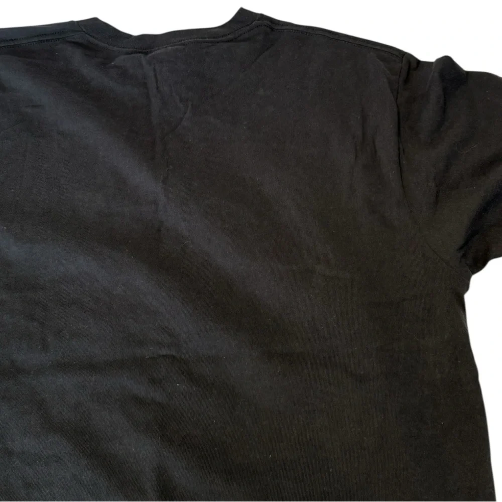 Delta pro weight Army 2000’s Y2K Black‎ Tee with Yellow and White Army Graphic